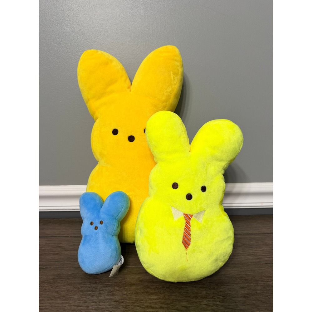 Peeps Easter‎ Bunny Plush Lot of 3